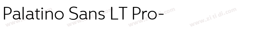 Palatino Sans LT Pro字体转换